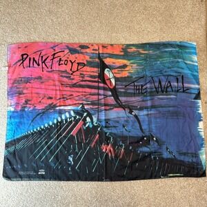 Rare Vintage 1982 Pink Floyd The Wall Tapestry Band Rock Express made in Italy